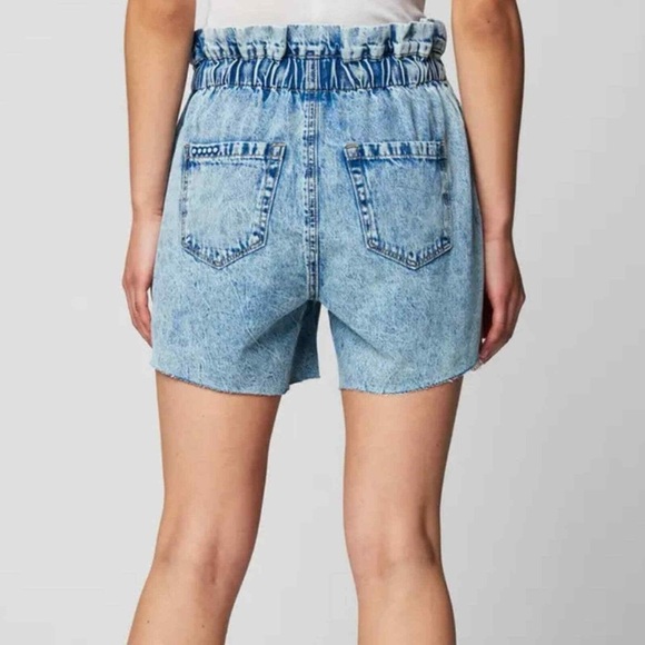 NWT Blank NYC Denim Acid Wash Paper Bag Shorts - Picture 12 of 12